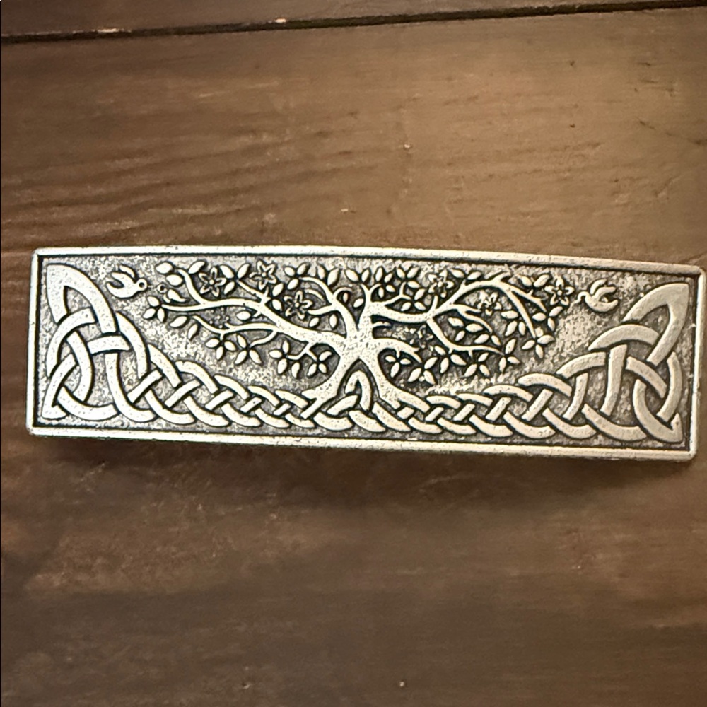 Silver Celtic Tree Hair Clip